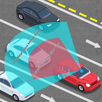 🚗 -50% MAINTENANT ! 👀 Rétroviseur incurvé grand angle pour voiture – Réduit les angles morts – Universel et facile à clipser 🛡️