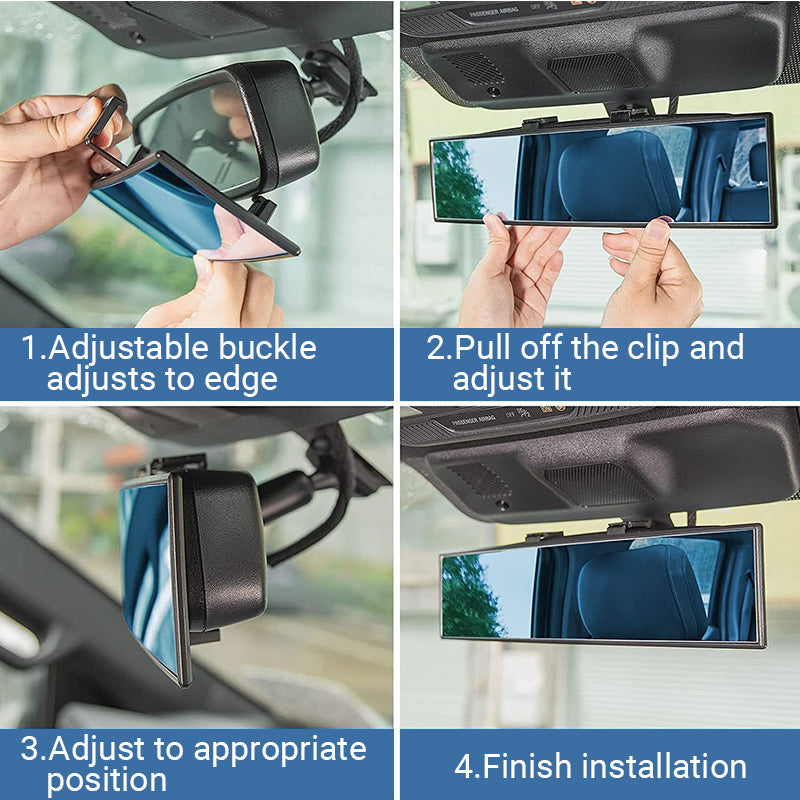 🚗 -50% MAINTENANT ! 👀 Rétroviseur incurvé grand angle pour voiture – Réduit les angles morts – Universel et facile à clipser 🛡️