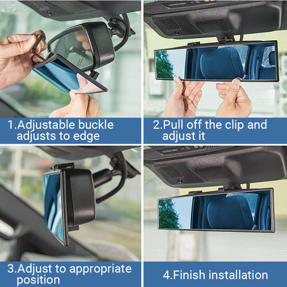 🚗 -50% MAINTENANT ! 👀 Rétroviseur incurvé grand angle pour voiture – Réduit les angles morts – Universel et facile à clipser 🛡️