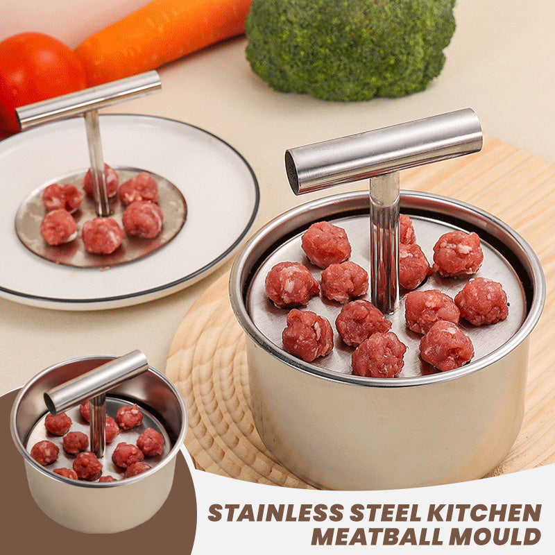 🔥 PROMO FLASH : 50% DE RÉDUCTION ! 🥙 Moule à Boulettes – Acier Inoxydable 304 – 6/12 Trous & Poignée Ergonomique for Cuisiniers Amateurs & Passionnés 🍖