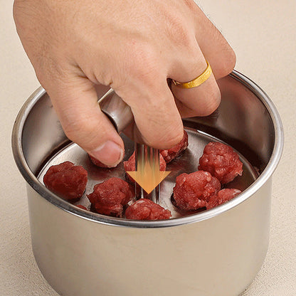 🔥 PROMO FLASH : 50% DE RÉDUCTION ! 🥙 Moule à Boulettes – Acier Inoxydable 304 – 6/12 Trous & Poignée Ergonomique for Cuisiniers Amateurs & Passionnés 🍖