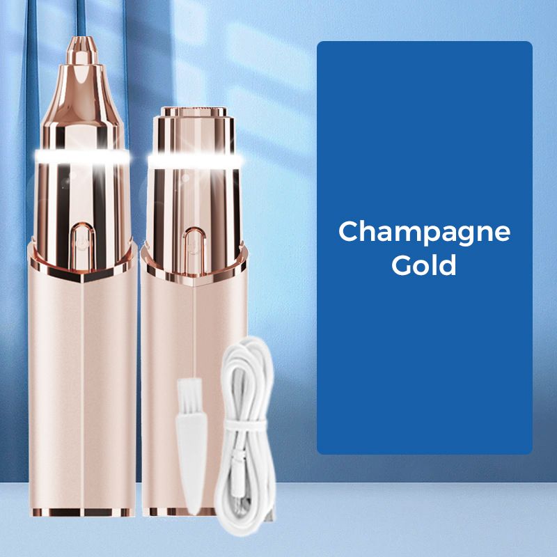 💡🪒 Épilateur facial 2-en-1 pour femme – Doux, éclairage LED, recharge USB, l’outil de précision qui capture les poils les plus fins pour une peau lisse et nette, à la maison comme en voyage 🌸🔋