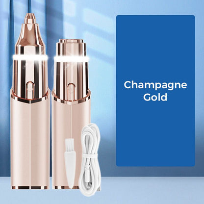 💡🪒 Épilateur facial 2-en-1 pour femme – Doux, éclairage LED, recharge USB, l’outil de précision qui capture les poils les plus fins pour une peau lisse et nette, à la maison comme en voyage 🌸🔋