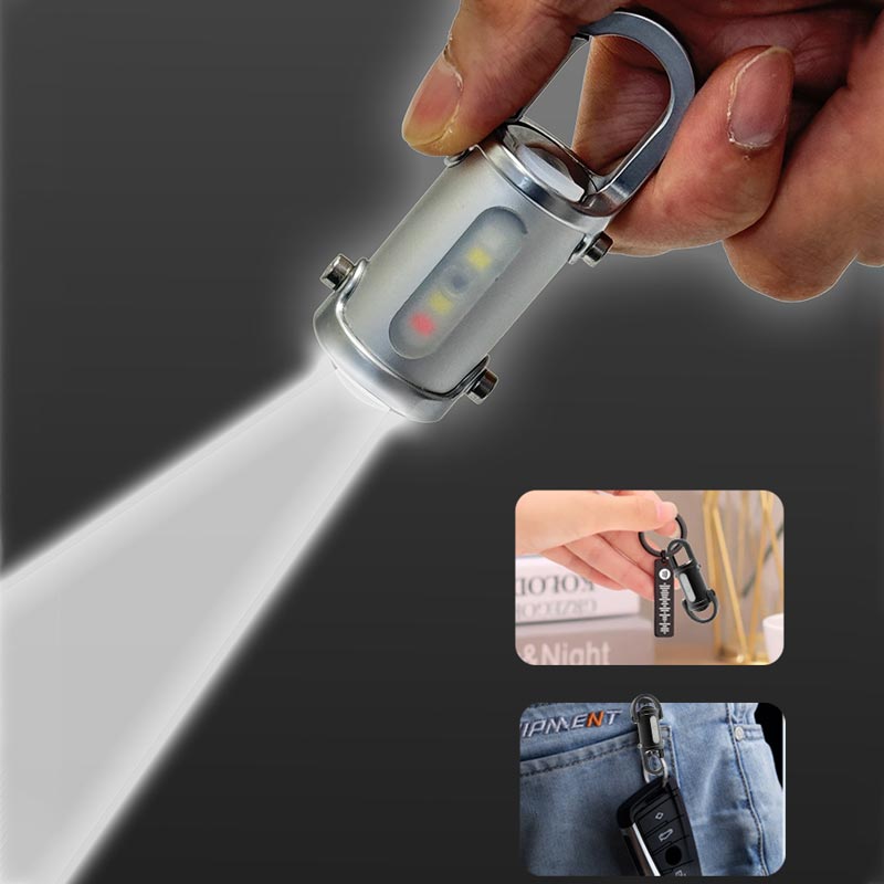 🔥 Vente chaude 55% de réduction 🔥 1200lm super lumineux Mini porte - clés lampe de poche étanche