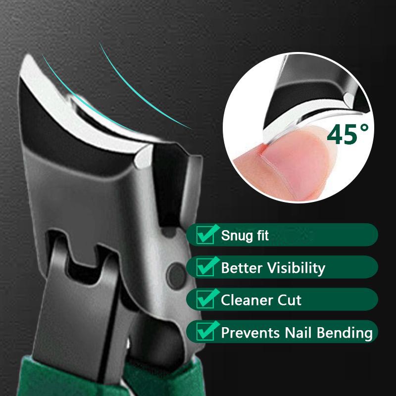 Coupe-ongles grande ouverture anti-éclaboussures