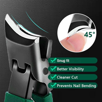 Coupe-ongles grande ouverture anti-éclaboussures