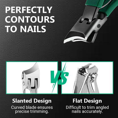 Coupe-ongles grande ouverture anti-éclaboussures