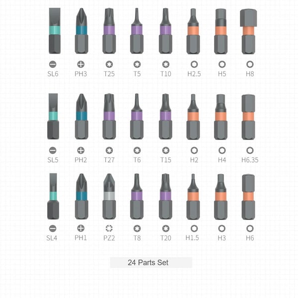 🔩50% de réduction 🛠️ Jeu de Tournevis 24-en-1 – Magnétique, Compact & Portable, Idéal pour Réparations et Bricolage 🔧📦
