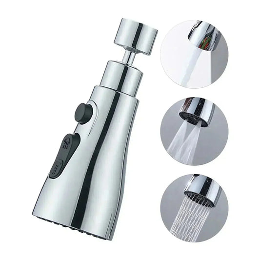 🔥50% de réduction pour le Nouvel An 🔥Tête d'arrosage de robinet de cuisine rotative 720° à 3 fonctions