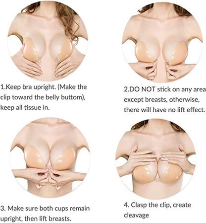 Soutien-Gorge Adhésifs à Fronces Invisibles