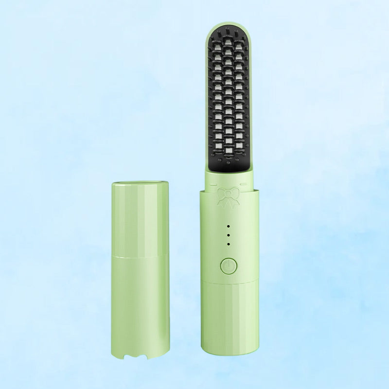 💯Peigne lissant rechargeable longue durée 2 en 1