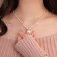 ✨️50% de réduction✨️Collier et boucles d'oreilles vintage élégants en perles d'imitation de zircone