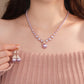 ✨️50% de réduction✨️Collier et boucles d'oreilles vintage élégants en perles d'imitation de zircone