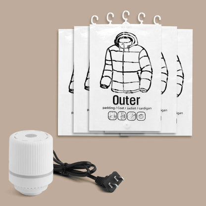 📢📢50% DE RÉDUCTION !! ⏰Sacs de Rangement Sous Vide Suspendus – Gain de Place, Réutilisables & Sans Pompe Nécessaire 👚🧳