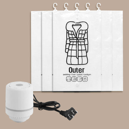 📢📢50% DE RÉDUCTION !! ⏰Sacs de Rangement Sous Vide Suspendus – Gain de Place, Réutilisables & Sans Pompe Nécessaire 👚🧳