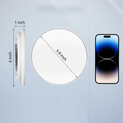 Miroir de maquillage lumineux rechargeable avec grossissement