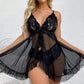 💞Tentation ultime💋Pyjama féminin à col V en dentelle
