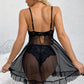 💞Tentation ultime💋Pyjama féminin à col V en dentelle