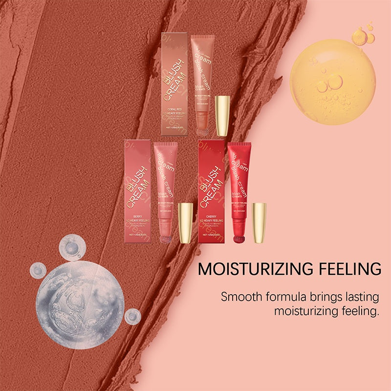 Crème Blush Shimmer Naturelle Longue Tenue