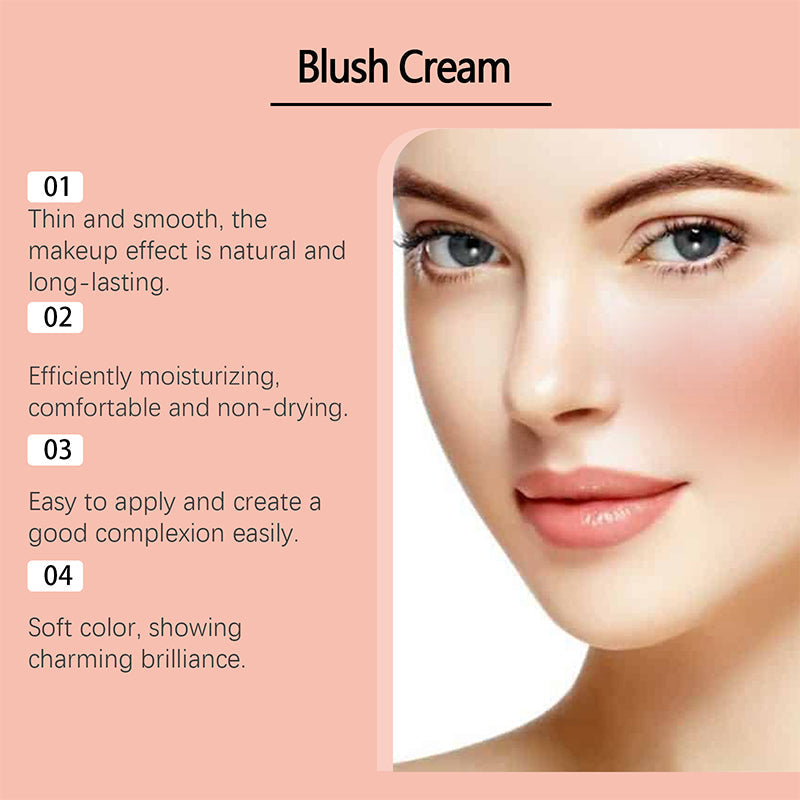 Crème Blush Shimmer Naturelle Longue Tenue