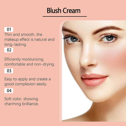 Crème Blush Shimmer Naturelle Longue Tenue