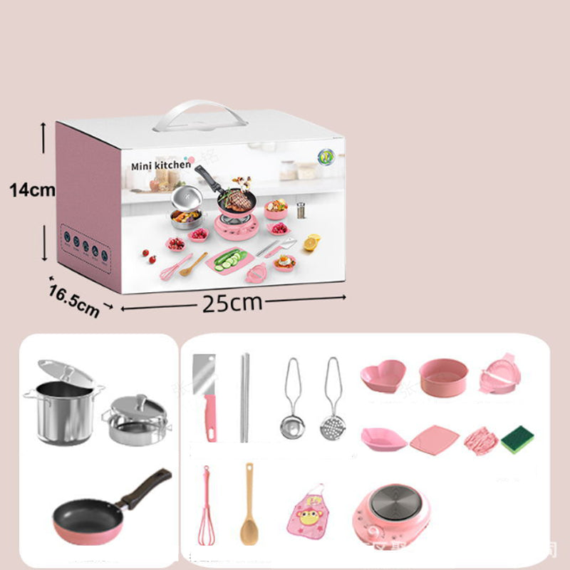 🎁🎄[Meilleur cadeau pour un enfant]🍳Jouets mini-cuisine pour enfants - 22 PCS Set