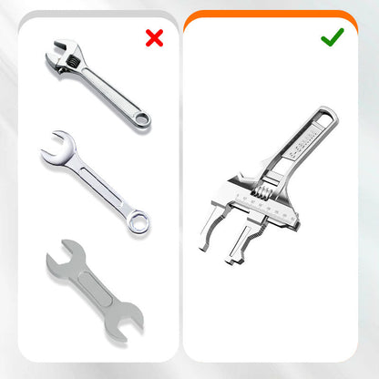 ⏳50% DE RÉDUCTION pour une durée limitée 💥 Clé à évier réversible avec ouverture de mâchoire de 6-68mm