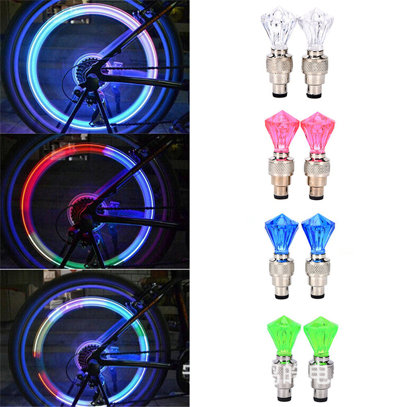 Lot de 8 lampes lumineuses étanches pour pneus de moto