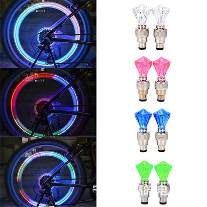 Lot de 8 lampes lumineuses étanches pour pneus de moto