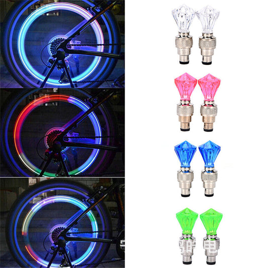 Lot de 8 lampes lumineuses étanches pour pneus de moto