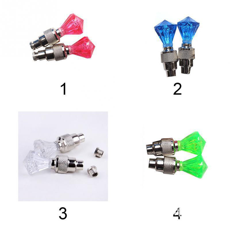 Lot de 8 lampes lumineuses étanches pour pneus de moto
