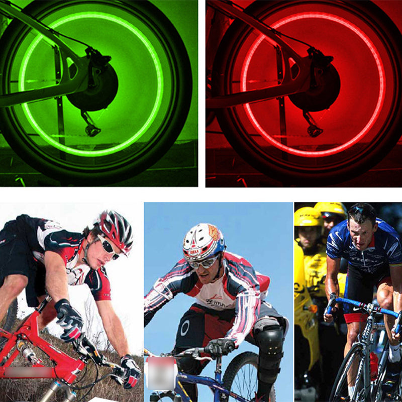 Lot de 8 lampes lumineuses étanches pour pneus de moto