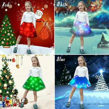 👗 50% DE RÉDUCTION ! ✨ Jupe Tutu LED Magique - Illumination Éclatante avec 8 Modes Lumineux, Parfaite pour Fêtes/Déguisements/Photos 💃🎉