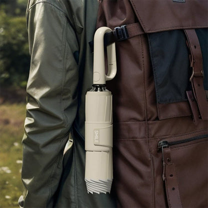 🌧️✨ Parapluie de sécurité réfléchissant – Compact, boucle à anneau pour un transport facile, idéal pour les trajets domicile-travail, visible et protégé par tous les temps 🚶‍♂️💡
