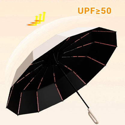 🌧️✨ Parapluie de sécurité réfléchissant – Compact, boucle à anneau pour un transport facile, idéal pour les trajets domicile-travail, visible et protégé par tous les temps 🚶‍♂️💡