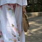 🔥Ensemble deux pièces avec haut uni et pantalon large fleuri🌸