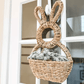 💐 Soldes de printemps - 50 % de réduction 🐰 Panier de Pâques en forme de lapin à suspendre – Décor mural de printemps