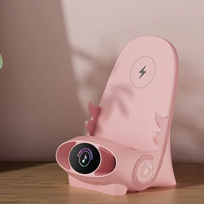📱Support de téléphone multifonction sans fil à chargement rapide pour mini chaise