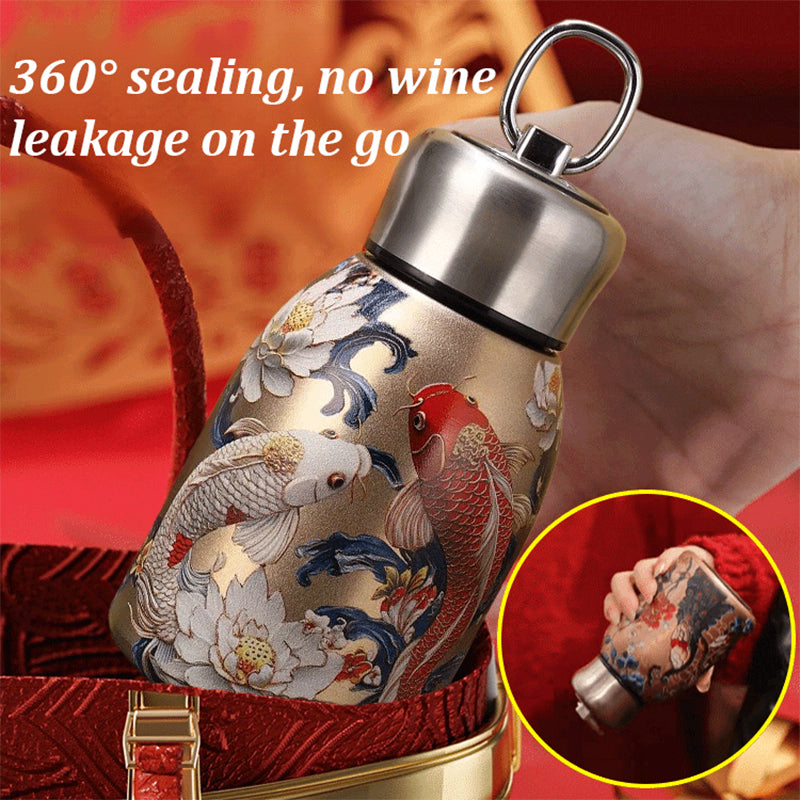 🎁Une idée cadeau  49% OFF🔥Bouteille d'eau chaude élégante et portable 🎒