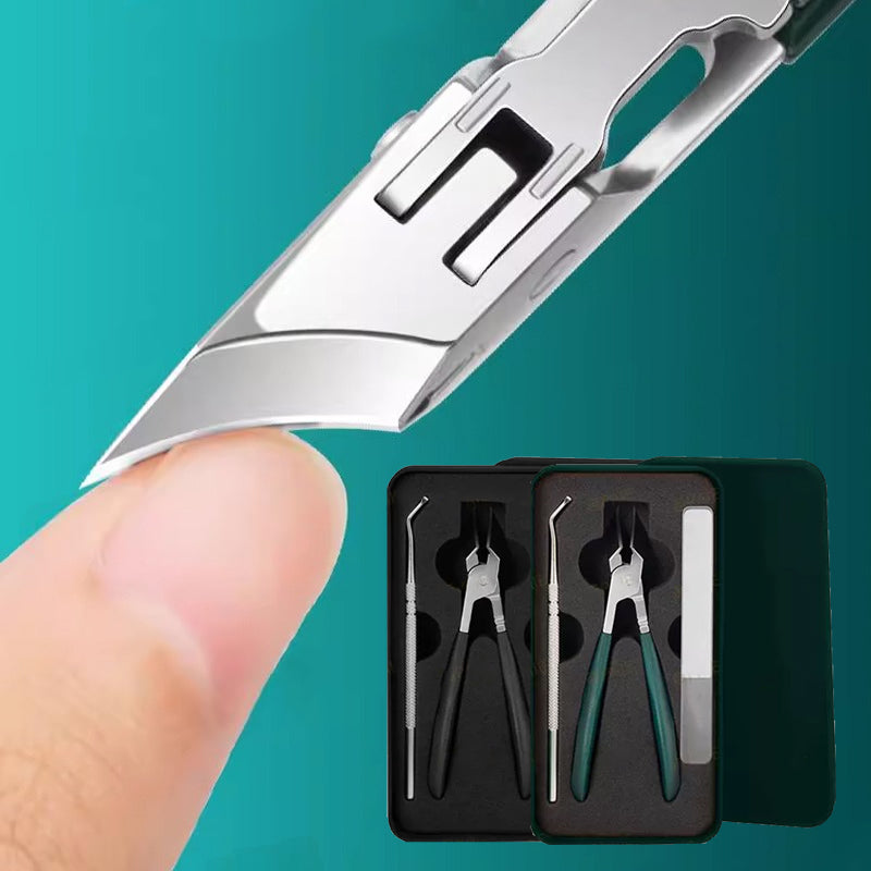 🔥2026 Vente à chaud🔥 Set de 3 pièces de coupe-ongles à bord incliné 25° anti-éclaboussures