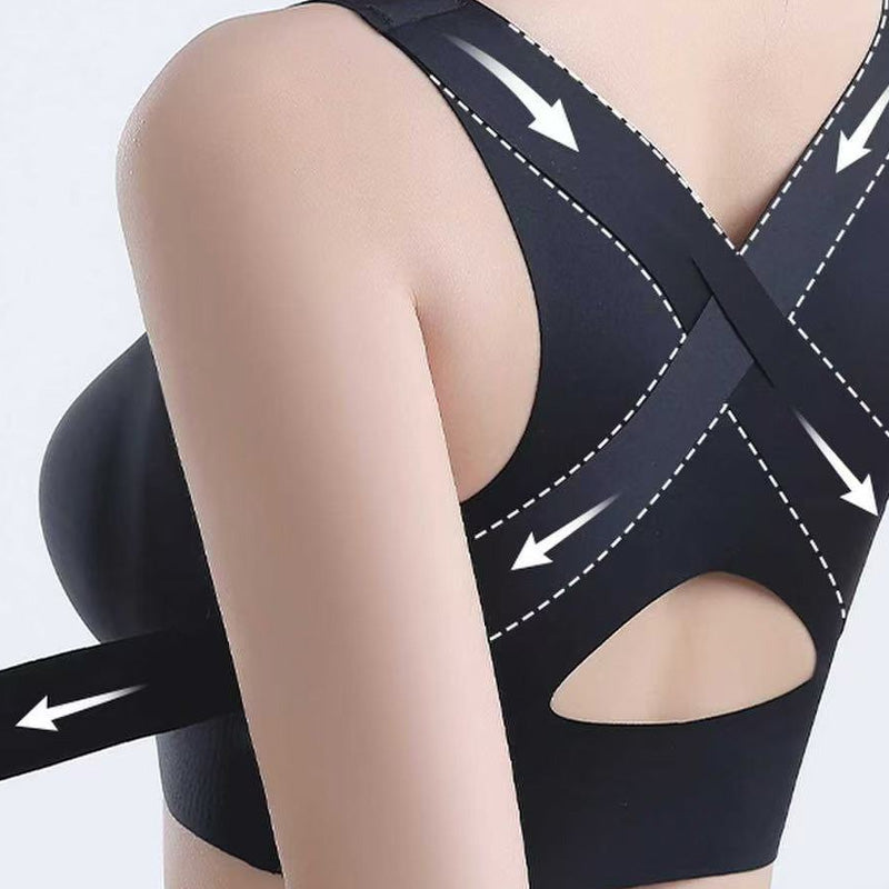 💕 Soutien-gorge Posture à Fermeture Avant Sans Coutures avec Soutien Dorsal pour Femmes 🎁