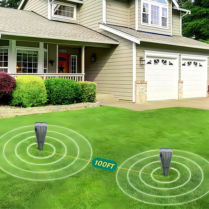 🔥Offre limitée dans le temps🔥 Répulsif à taupes à vis imperméable alimenté par énergie solaire