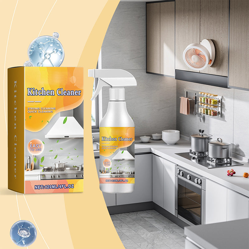 🧼 Spray dégraissant efficace pour la cuisine – Dissout la graisse comme par magie ! ✨🔥 Un seul spray, pas de récurage – votre cuisine reste impeccable. 💪🍳