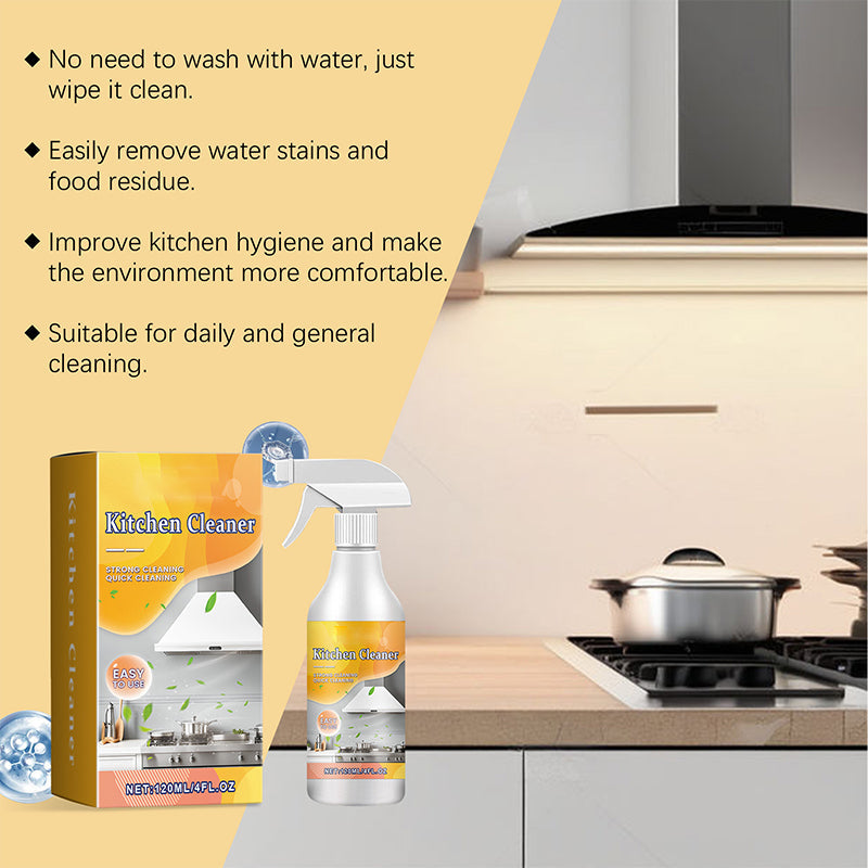🧼 Spray dégraissant efficace pour la cuisine – Dissout la graisse comme par magie ! ✨🔥 Un seul spray, pas de récurage – votre cuisine reste impeccable. 💪🍳