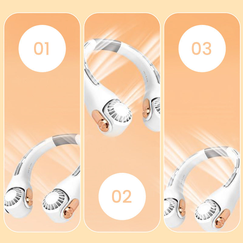 🥳 2026 EN VEDETTE 🥳 💞 50 000+ VENDUS ! 🍃💨 50 % DE RÉDUCTION ! Ventilateur climatiseur de cou – Ultra‑silencieux, rotation 360°, 3 vitesses. Fraîcheur mains libres, longue autonomie – l’indispensable de l’été ! 😎🌬️