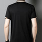 🔥Aujourd'hui 50% de réduction🔥T-shirt à manches courtes et revers en soie stretch Ice pour hommes