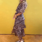 🎉 SOLDES DERNIER JOUR 2025 -50% 🔥 Robe Femme Imprimé Léopard à Volants