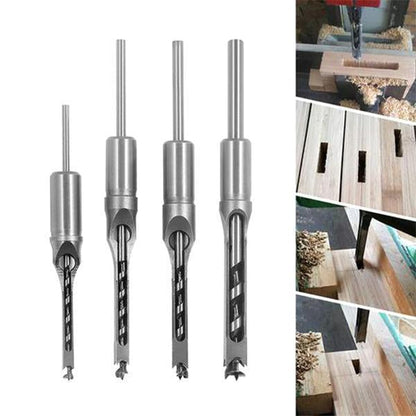 🔥 50% DE RÉDUCTION ! Outil de Perçage de Trous Carrés en Acier Rapide – Pour Assemblages Tenon-Mortaise Parfaits ! 🪵🔧