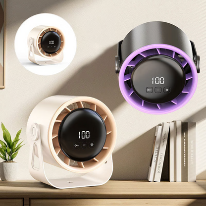🛒Vente chaude - 50 % de réduction🔥Mini ventilateur de table silencieux à 100 vitesses avec affichage numérique