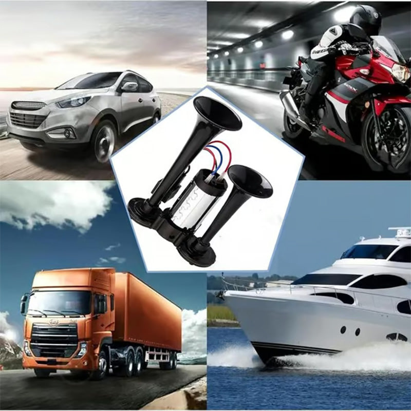 Klaxon pneumatique pour train, camion, voiture